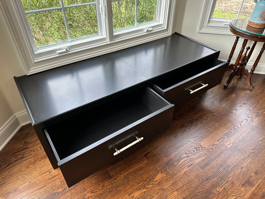 Custom Bench for Reading by a Big Window